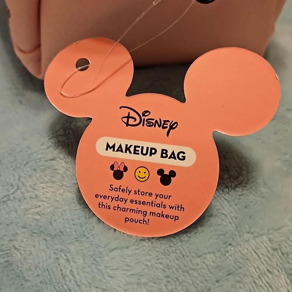 Disney 🎁 Mickey & Minnie The Creme Shop Pink Makeup Bag BNWT
